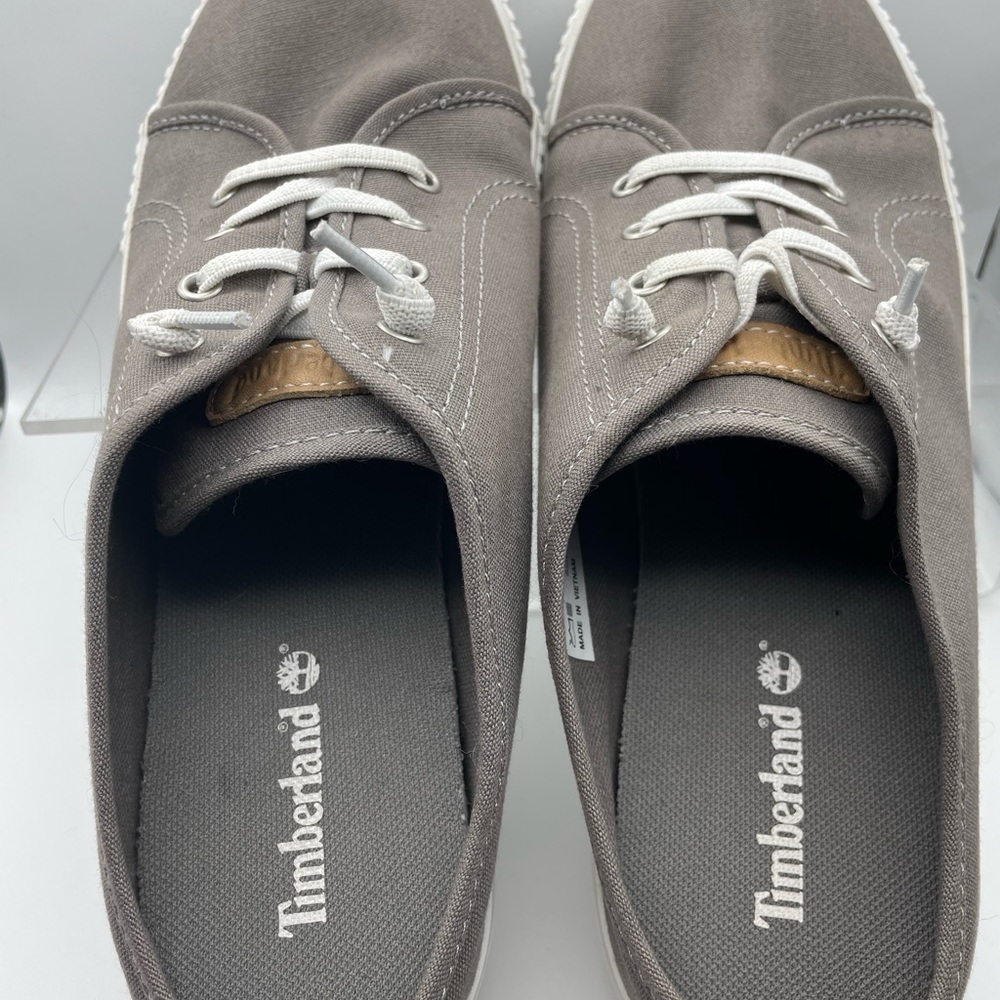 Timber women’s gray mules, canvas slip on sneakers, woman size 11 - Picture 6 of 8